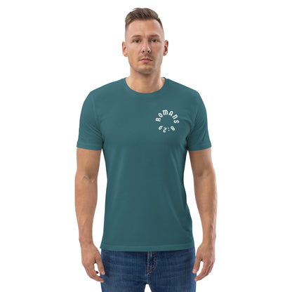 Romans 8:29 White Print Unisex T-Shirt